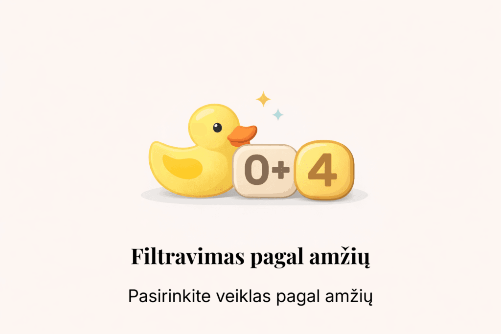 užsiėmimai mažyliams pagal amžių